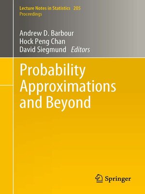 cover image of Probability Approximations and Beyond